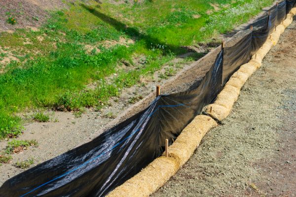 Straw Wattle Installation in Yakima